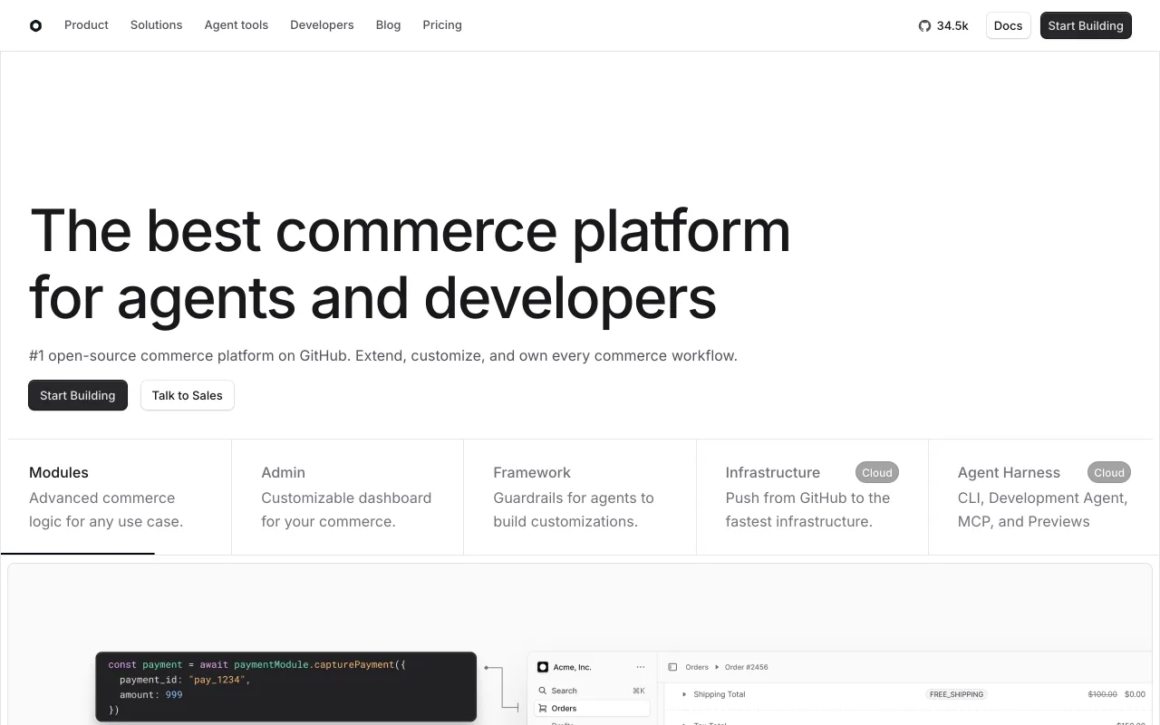 Medusa homepage